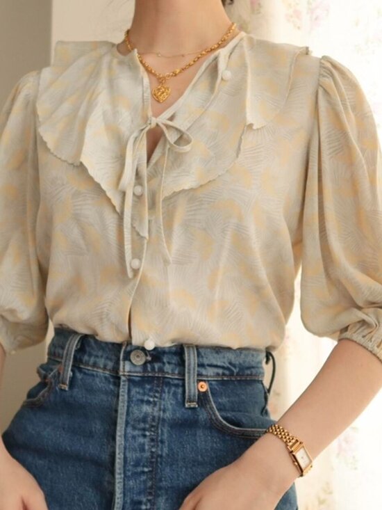 Aritzia Tops - Aritzia Wilfred 100% Silk Button Up Blouse Size XS
